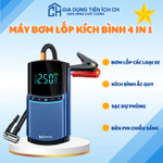 Máy Bơm Lốp Ô Tô Kích Bình 4in1 12400mAh Bộ Kích Bình Ắc Quy Ô Tô Xịn Tích Hợp Bơm Lốp Đa Năng BUWEI Bảo Hành 12 Tháng — ảnh 1