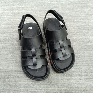 Sandal nữ đế bằng IGU Mario đế cao su may quai chắc chắn phong cách Hàn Quốc