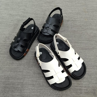 Sandal nữ đế bằng IGU Mario đế cao su may quai chắc chắn phong cách Hàn Quốc
