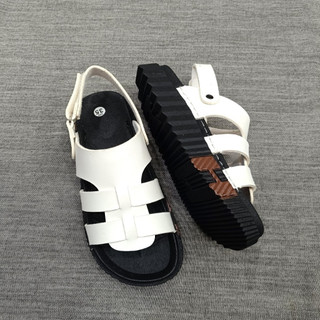 Sandal nữ đế bằng IGU Mario đế cao su may quai chắc chắn phong cách Hàn Quốc