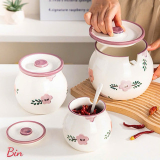Hũ đựng mỡ đựng gia vị hoa lá mẫu mới có đủ kích cỡ ạ