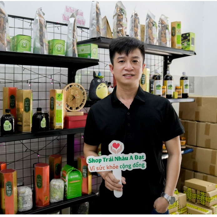 Trái nhàu khô ngâm cốt gạo 24 tháng, bình thủy tinh 1 lít
