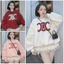 Áo Sweater Nỉ Bông Thêu Chữ X Form Boxy Nam Nữ Unisex, Áo Nỉ Thu Đông Thêu Đắp Vải Phong Cách Hàn Quốc