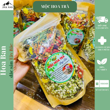 Mộc hoa trà,Trà dưỡng nhan Mộc hoa trà Tây Bắc 10 vị thảo mộc giúp ngủ ngon và thải đ.ộ.c cơ thể