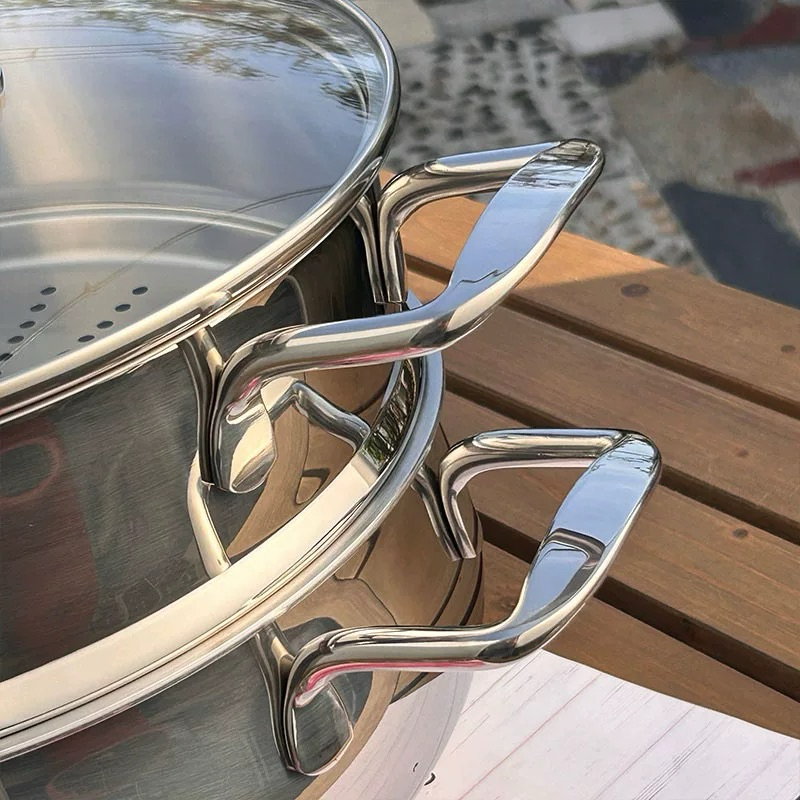 [RẺ VÔ ĐỊCH]Nồi Lẩu Hấp KINSGEM by Chockmen Inox18/10 Cực Dày Nồi Luộc Hấp Đồ Ăn Nấu Lẩu Kho Rán Nồi