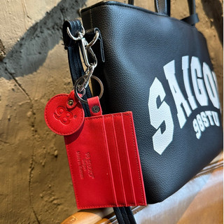 Ví mini đựng thẻ 98stu Card Holder da Microfiber có móc khóa