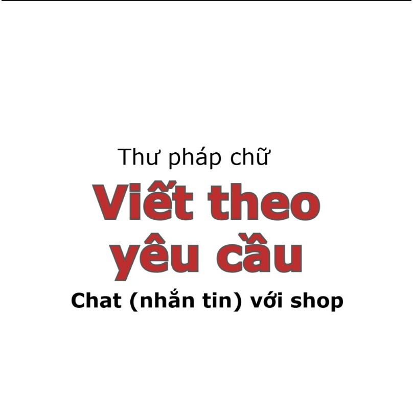 Tranh treo tường, Tranh thư pháp chữ Hòa, chữ viết tay thủ công, bền đẹp,làm quà tặng