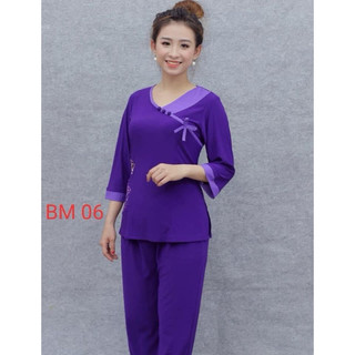 Đồ Lam Đi Chùa # Thun Tim Nơ # Đồ Bộ Nữ # Quần Áo