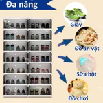 Homeus Hộp đựng giày gấp , giá để giày gấp, tủ giày gấp, hộp đựng giày bằng nhựa trong suốt【Không cần lắp đặt]】 — ảnh 4