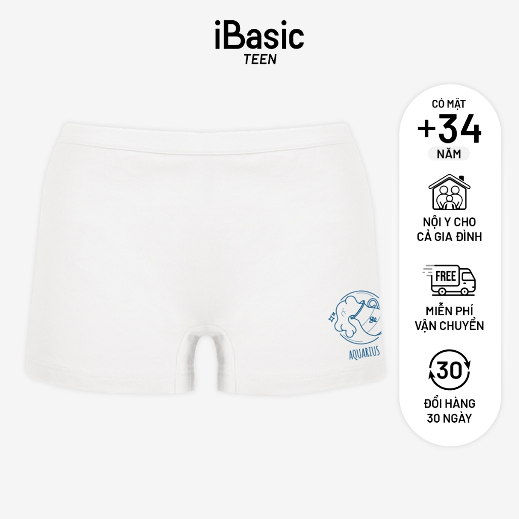 Ảnh Quần lót nữ iBasic hoạ tiết Cung hoàng đạo cotton USA kháng khuẩn phom boyshort PANT028-1 1
