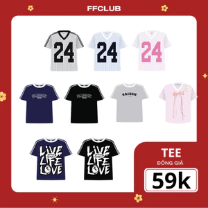 Áo Oversize jersey baseball SAIGON FFCLUB - Form unisex nam nữ Mix