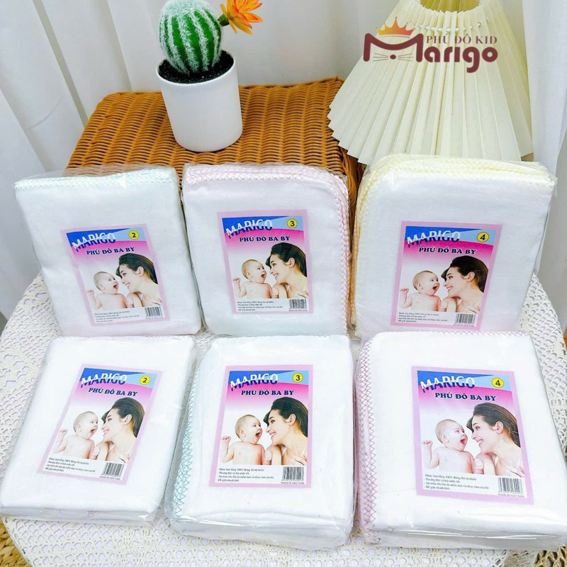 (SỈ 2 GÓI) khăn xô khăn sữa vải mềm cho bé Marigo Phú Đô