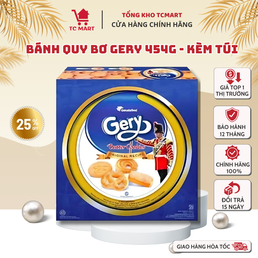 Bánh Quy Bơ Gery Hollanda 454g, Bánh Quy Bơ Gery Indonesia - TẶNG KÈM ...