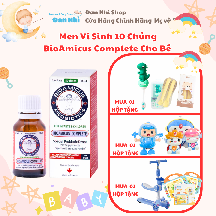 [Chính hãng] Men Vi Sinh 10 Chủng BioAmicus Complete Kèm Quà Tặng ...