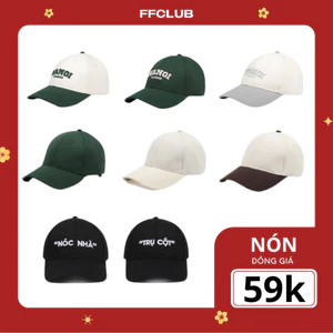 NÓN FF MIX - form mềm thời trang, nón lưỡi trai nam nữ