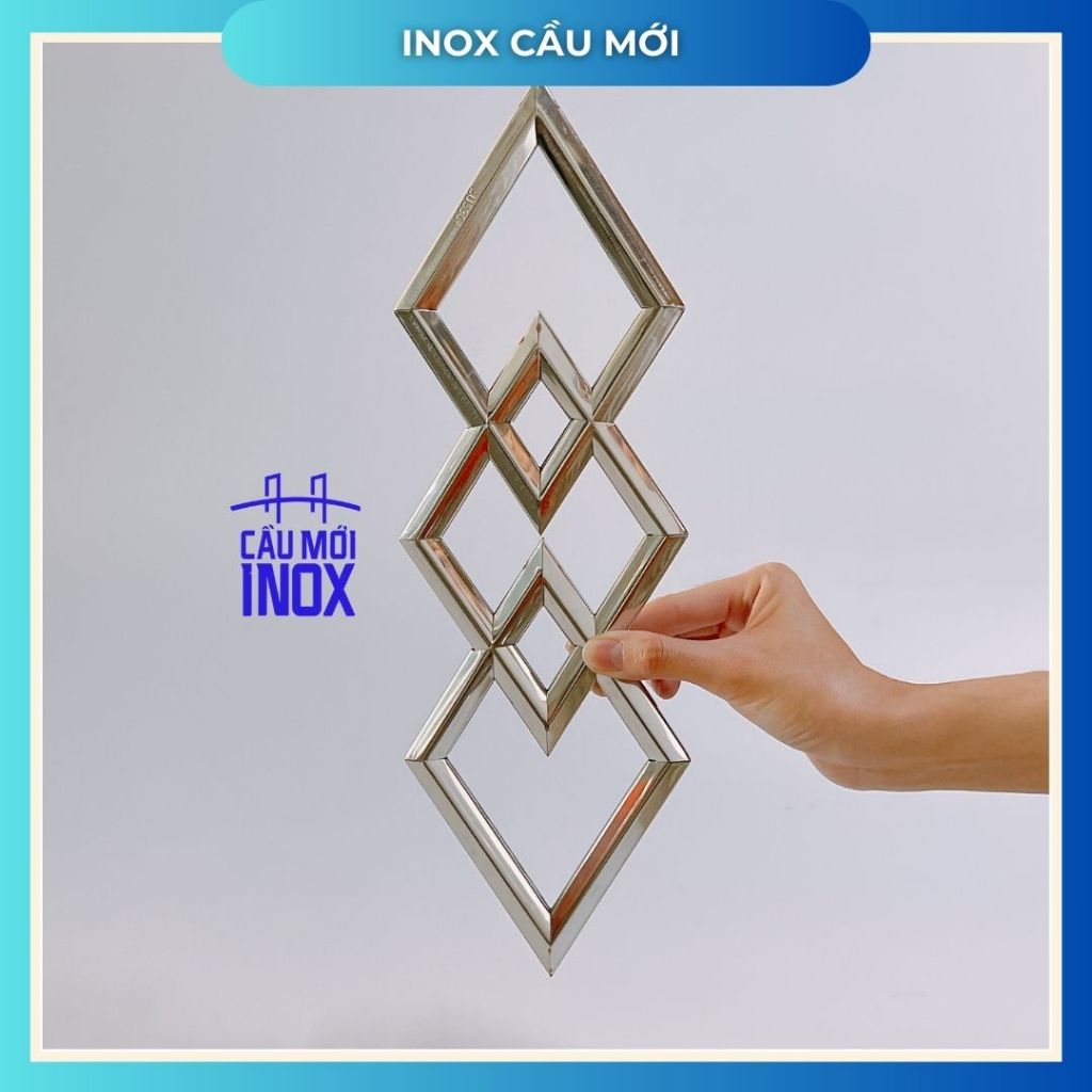 Trám inox 304, kích thước 2x100/3x100/2x120/3x120, phụ kiện inox, hoa văn trang trí lan can