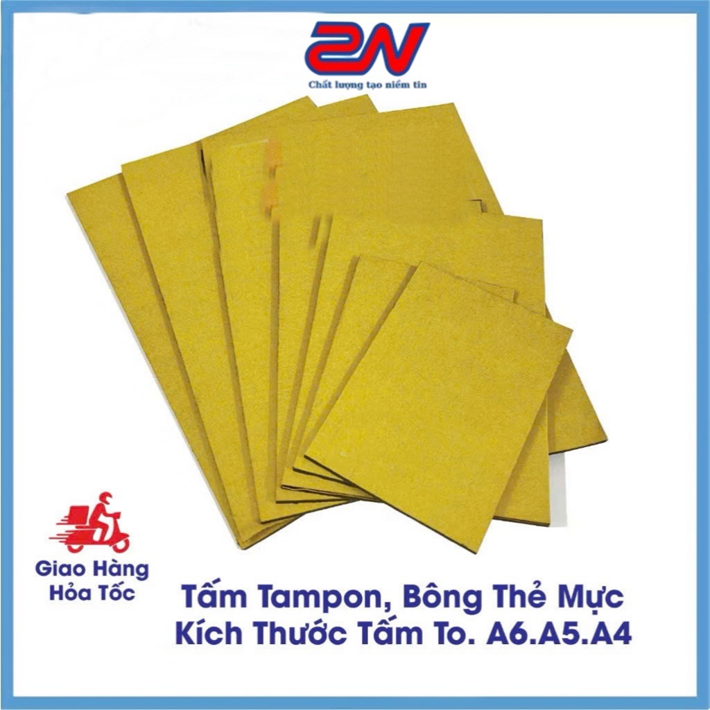 BÔNG THẤM MỰC TAMPON DÙNG THAY CHO CON DẤU LẬT LIỀN MỰC VÀ NHIỀU LOẠI DẤU