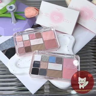 [GOGO TALES] Bảng Phấn Mắt GOGO TALES 11 Ô 4in1 Má Hồng Kèm Tạo Khối/Highlight Trái Tim (GT724)
