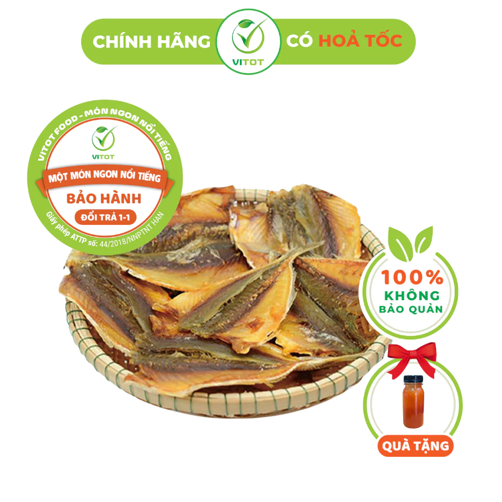 [HỎA TỐC] Cá Chỉ Vàng, Cá Chỉ Vàng Khô VITOT Loại 1 Thịt Mềm Thơm Ngọt Vừa Miệng