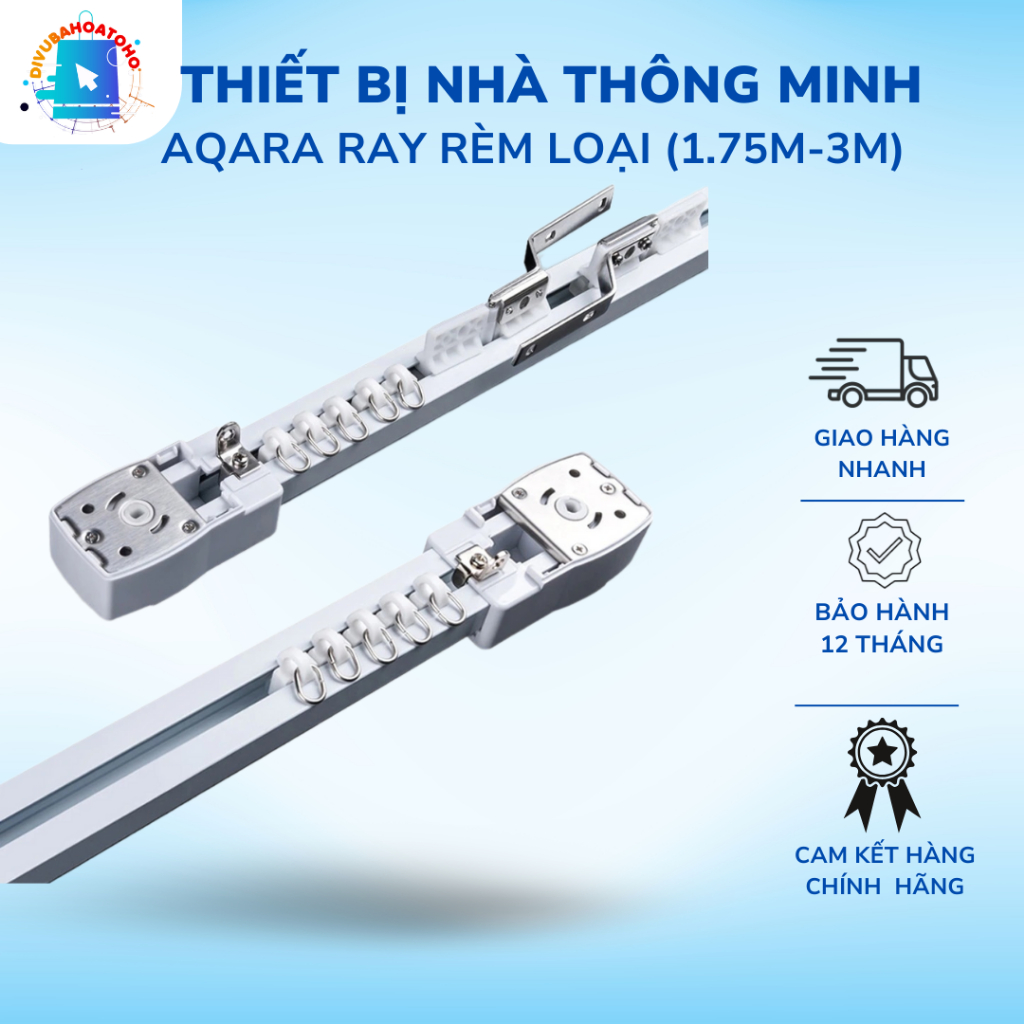 Thanh Ray Rèm Aqara Loại 1,75-3m, 2,1-3.6m, 2,5-4.5m, Dùng Cho Động Cơ ...