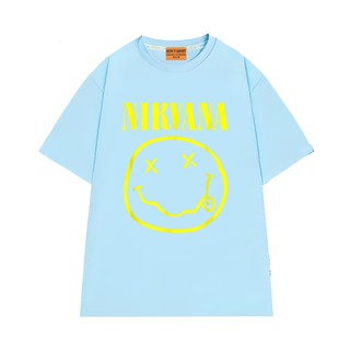 Áo Thun Unisex NGỐ TEE Mặt Cười Nirvana, Áo Phông Cổ Tròn Form Rộng Rãi Thoáng Mát