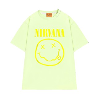 Áo Thun Unisex NGỐ TEE Mặt Cười Nirvana, Áo Phông Cổ Tròn Form Rộng Rãi Thoáng Mát