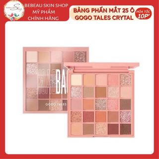 Bảng phấn mắt Gogo Tales 25 ô Back To Reality (GT282) nhiều màu lì, màu nhũ sáng bóng lâu trôi
