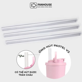 Nắp ly giữ nhiệt Pastel v2, phụ kiện bình nước ống hút tritan
