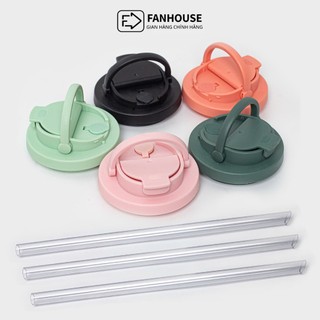 Nắp ly giữ nhiệt Pastel v2, phụ kiện bình nước ống hút tritan