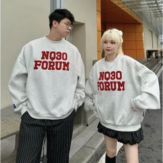 Áo Sweater Nỉ Bông Thêu Xù NQ30 AURA Form Rộng Nam Nữ Unisex