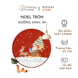 [H] Thảm tròn noel MAYA decor trang trí tô điểm không gian sống, lông mềm mại, dày dặn, bền đẹp