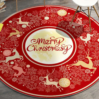 [H] Thảm tròn noel MAYA decor trang trí tô điểm không gian sống, lông mềm mại, dày dặn, bền đẹp