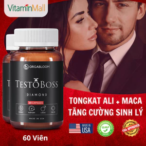 Combo 2 Testoboss Usa - Tăng Cường Sinh Lực Nam Với Maca, Cỏ Sừng Dê, Nhân Sâm, Tinh Hàu – Hộp 60 viên