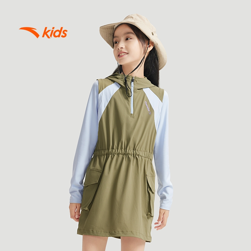 Áo khoác thời trang bé gái có mũ 2in1 Anta Kids T624C6603