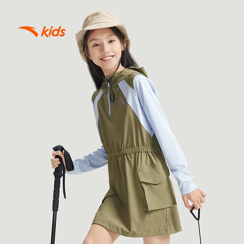 Áo khoác thời trang bé gái có mũ 2in1 Anta Kids T624C6603