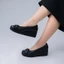 Giày da nữ phối nơ KOSU, giày đế xuồng công sở cao 5,5cm chống thấm nước K-24M22 made in Japan