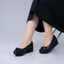 Giày da nữ phối nơ KOSU, giày đế xuồng công sở cao 5,5cm chống thấm nước K-24M22 made in Japan