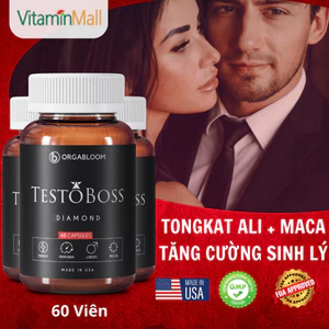 Combo 3 Testoboss Usa - Tăng Cường Sinh Lực Nam Với Maca, Cỏ Sừng Dê, Nhân Sâm, Tinh Hàu – Hộp 60 viên