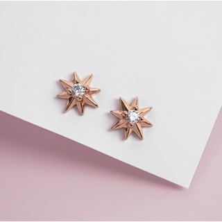 Khuyên tai nữ LAMY Star Sparkling Earrings Rose Gold 3287