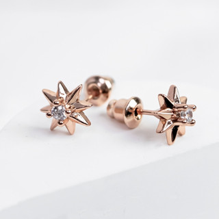 Khuyên tai nữ LAMY Star Sparkling Earrings Rose Gold 3287