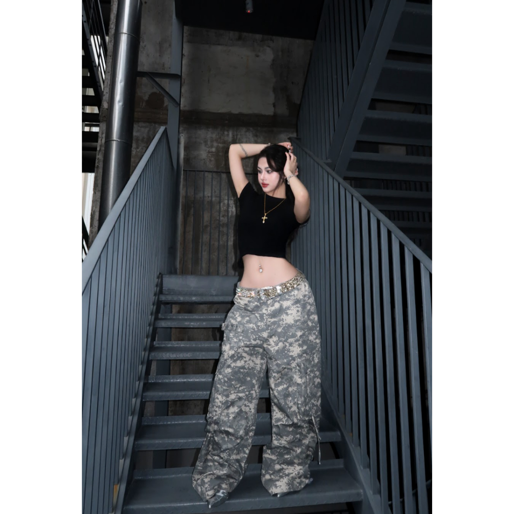 Ảnh HADES Combat Pixel Pants - HADES Brand chính hãng Quần dài camo pixel unisex 4