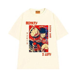 Áo Thun Anime NGỐ TEE Monkey D Luffy One Piece Chất Vải Cotton 75 Mềm Mịn Thoáng Mát Form Rộng