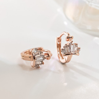 Khuyên tai nữ LAMY Crown Queen Earrings Rose Gold 3290