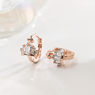 Khuyên tai nữ LAMY Crown Queen Earrings Rose Gold 3290