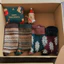 Set Combo Vớ Và Móc Khoá Cổ Cao Giáng Sinh Noel Hoạ Tiết Thổ Cẩm Chất Co Giãn Tặng Bạn Bè Người Thân