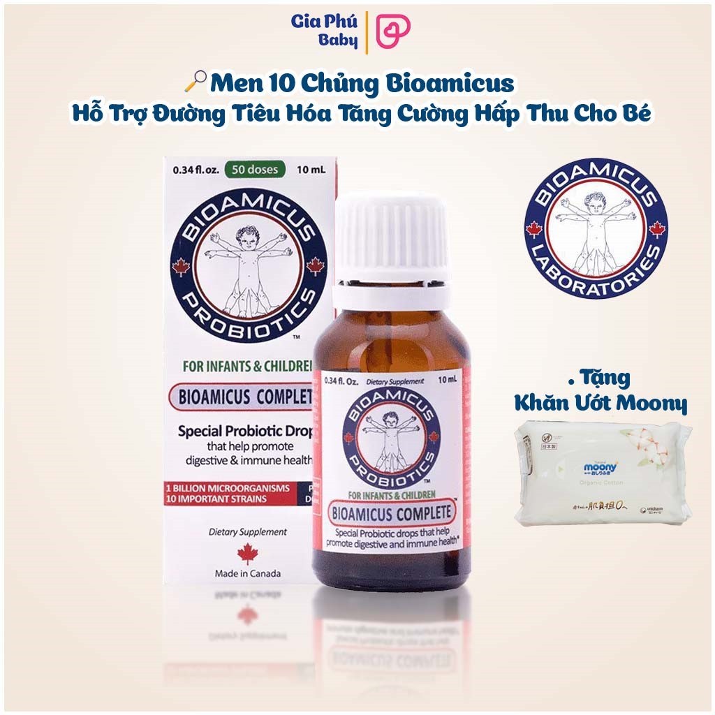 [Chính hãng] Men vi sinh 10 chủng Bioamicus 10ml nhập khẩu Canada- Giúp ...