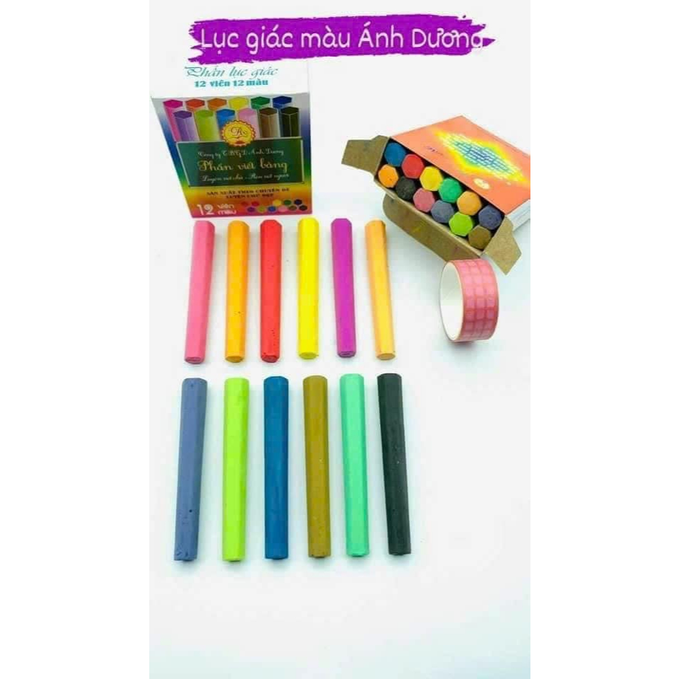 Sét 3 Hộp Phấn Lục Giác Trắng - Màu