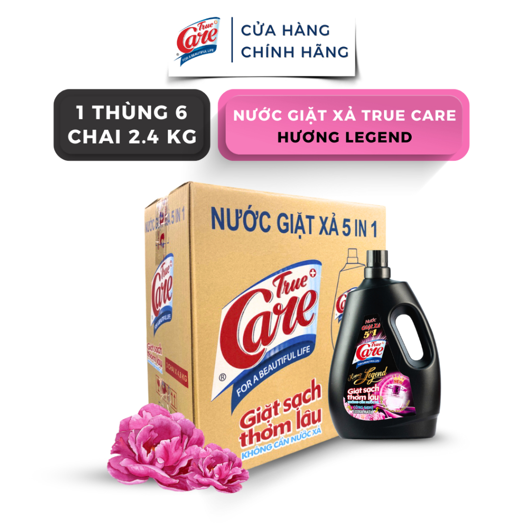 Thùng Nước Giặt Xả True Care 5in1 Hương Legend (2.4Kg - 4.8Kg)
