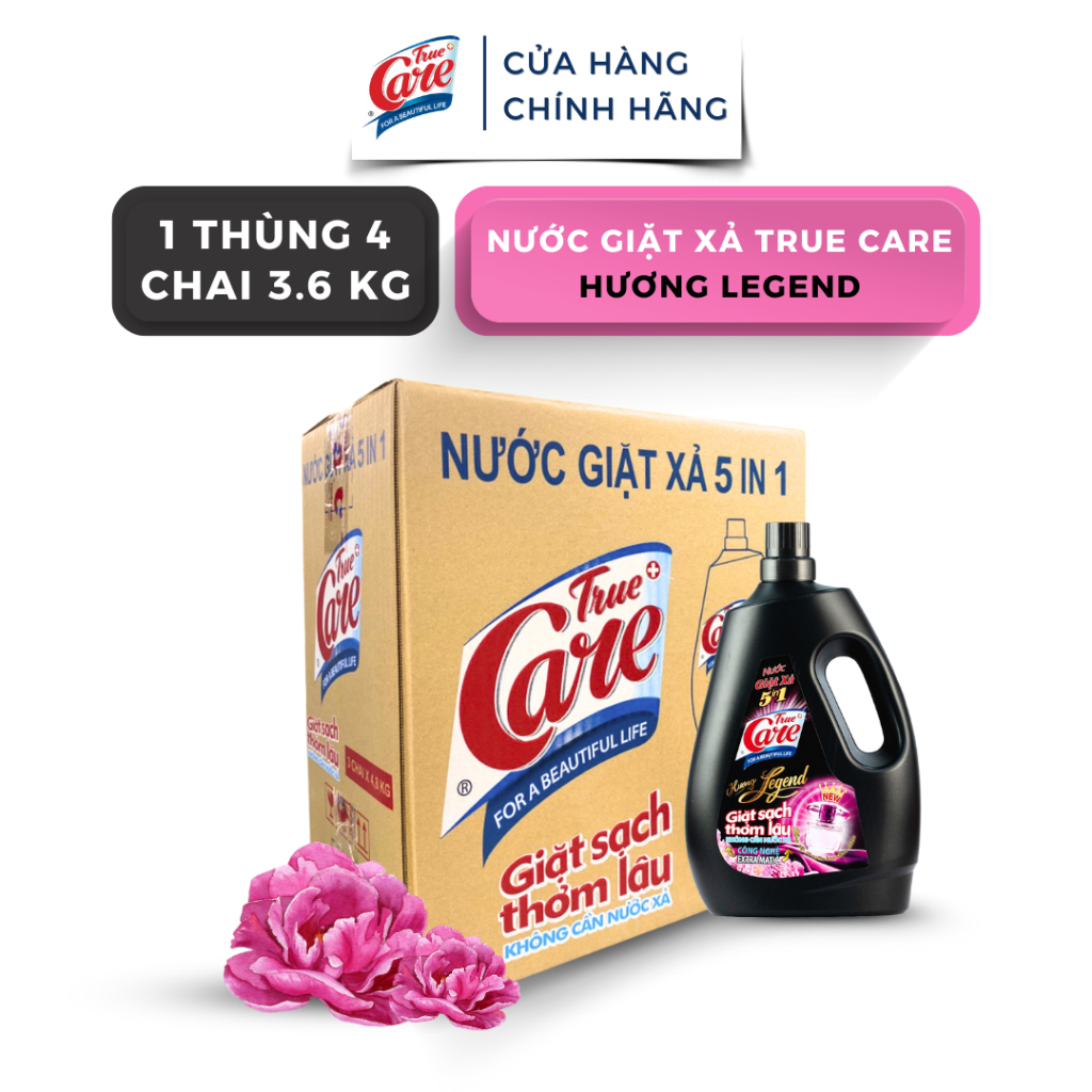 Thùng Nước Giặt Xả True Care 5in1 Hương Legend (2.4Kg - 4.8Kg)