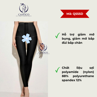 Quần định hình 2 lớp siêu nén hỗ trợ định hình sau phẫu thuật Q555D